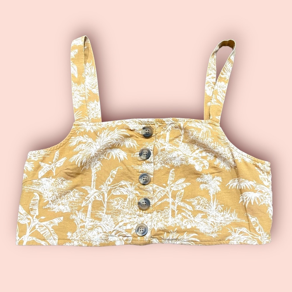 American Eagle Tropical Print Crop Top